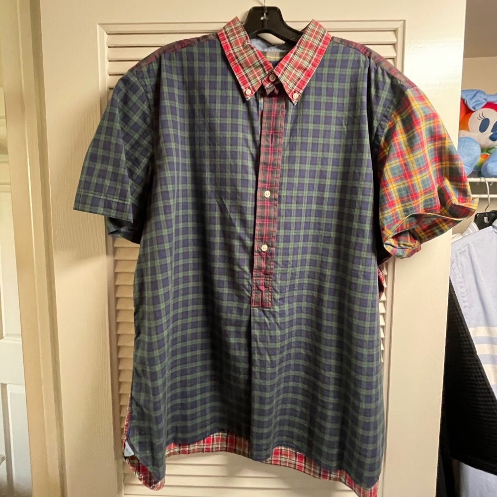 POLO RALPH LAUREN MULTI PLAID POPOVER XL